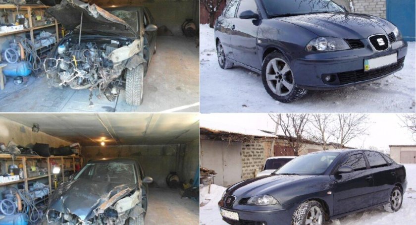 Восстановление авто до и после