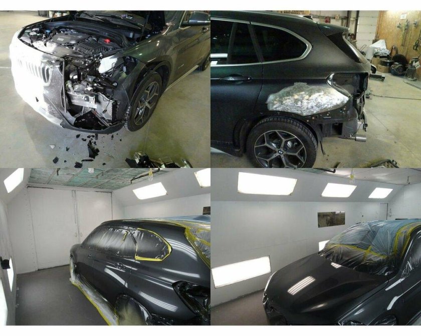 Покраска автомобиля до и после