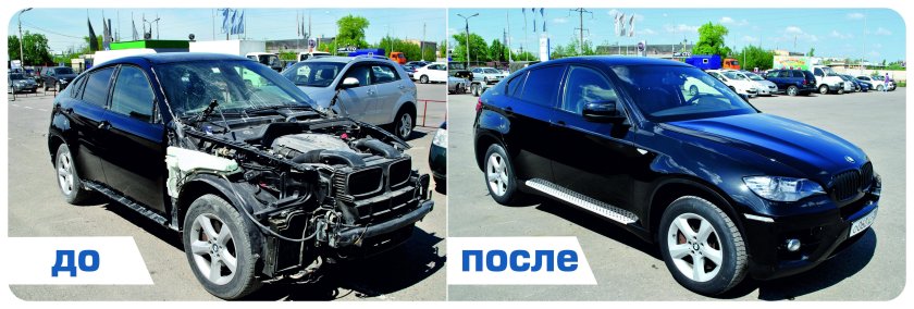 Восстановление машин до и после