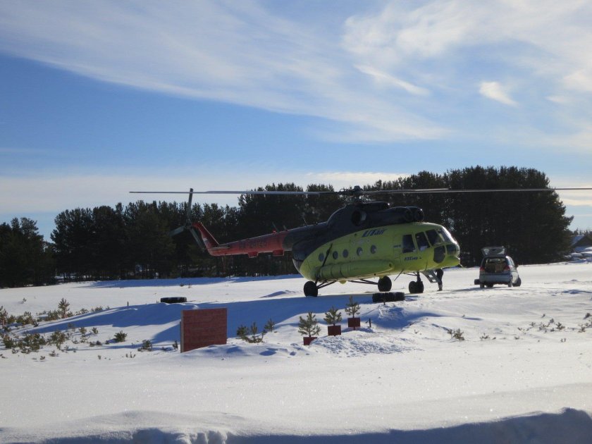 Вертолет ЮТЭЙР хантамансийск Болчары