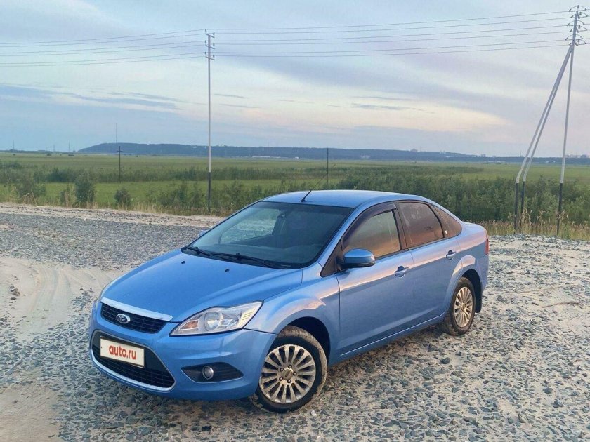 Форд фокус 2 Рестайлинг хэтчбек голубой