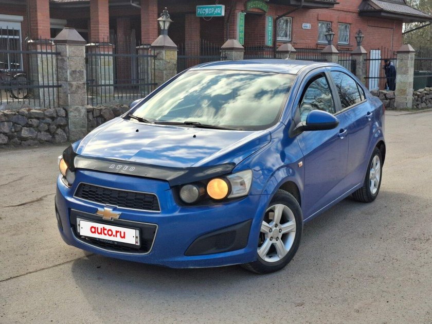 Шевроле авео седан синий 2014