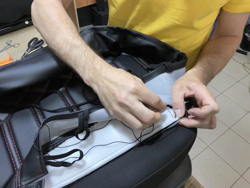 Установка авточехлов