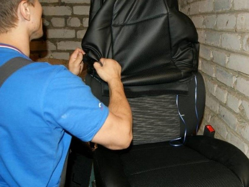Натягивание чехлов на авто