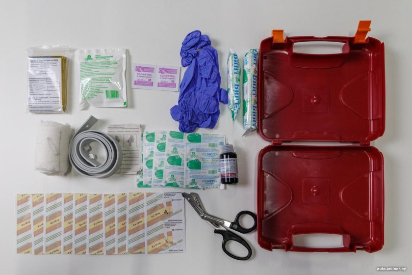 Аптечка для оказания первой помощи пострадавшим в