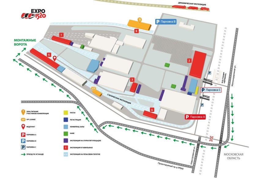 Схема парковки Экспоцентр Екатеринбург