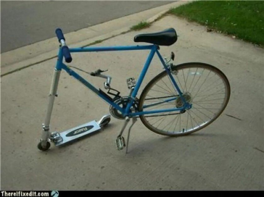 Уродливый велосипед