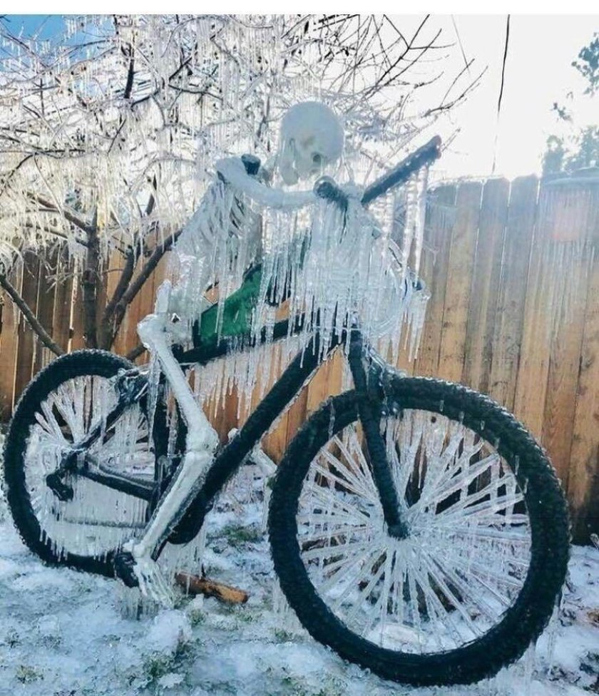 Велосипед зимой