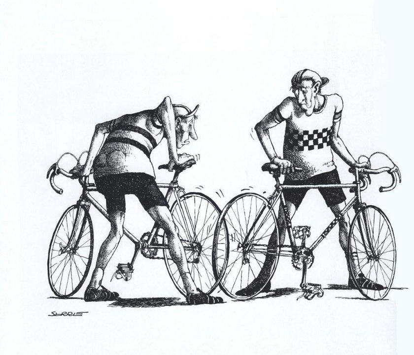 Велосипед карикатура