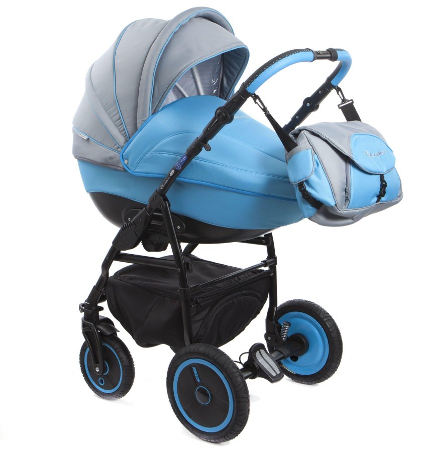 Коляска 3 в 1 Adamex Champion Alu