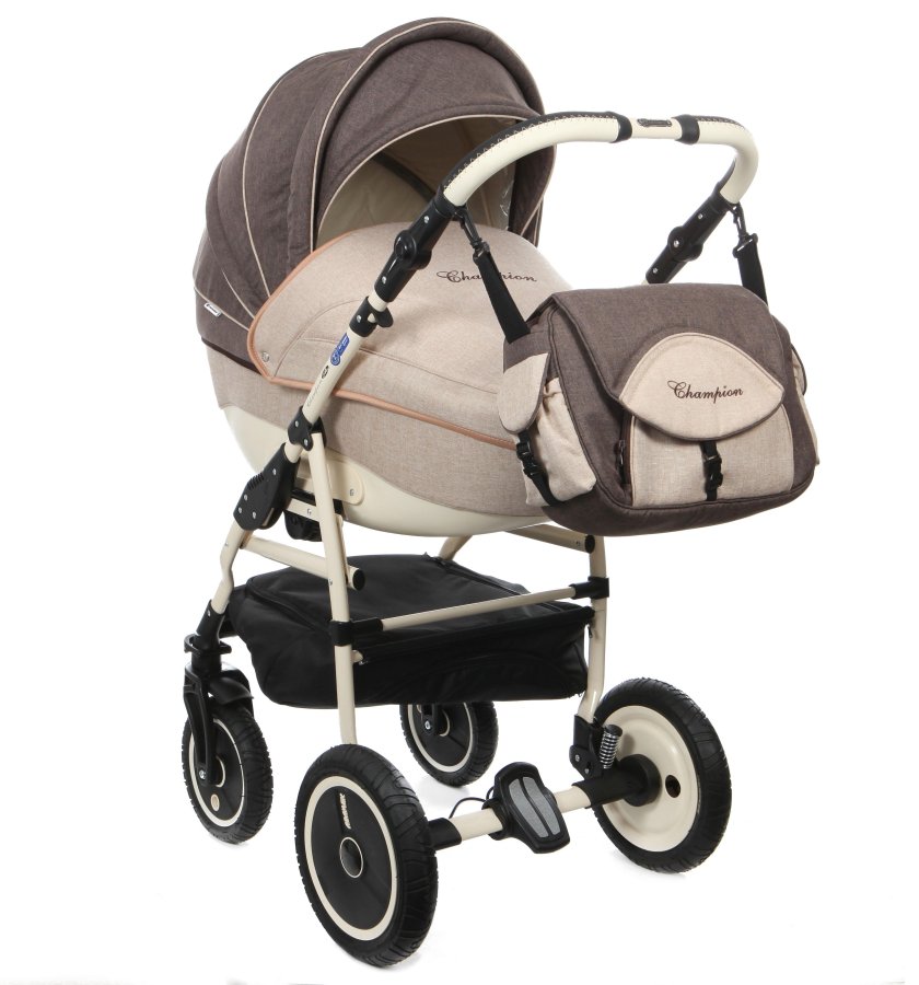 Коляска 3 в 1 Adamex Champion Alu