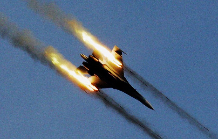 Су-34 пуск ракеты