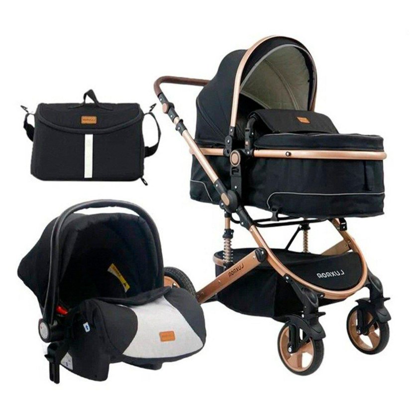 Коляска трансформер 3в1 luxmom