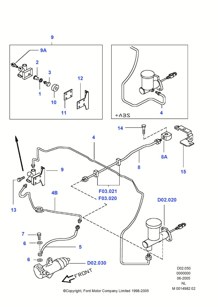 Трубка сцепления Форд Маверик