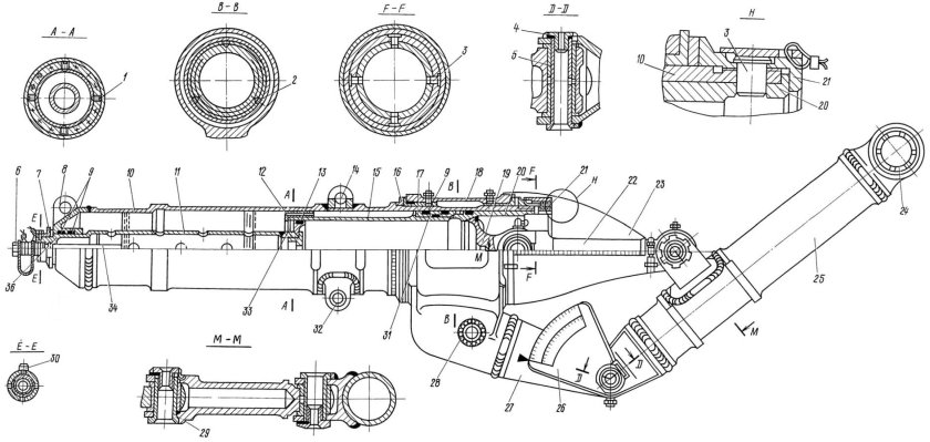 8а-4201-00а рычажная амортстойка переднего шасси