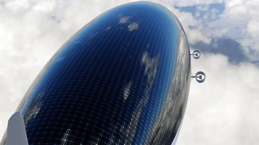 Дирижабль с солнечными батареями