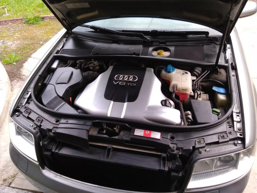 Audi a6 c5 подкапотка