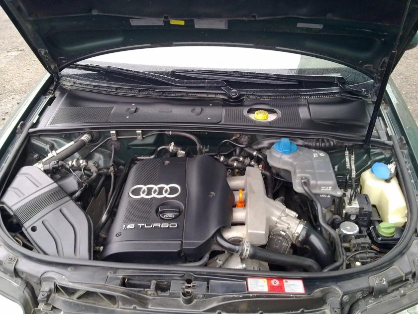 Audi a4 b6 подкапотка