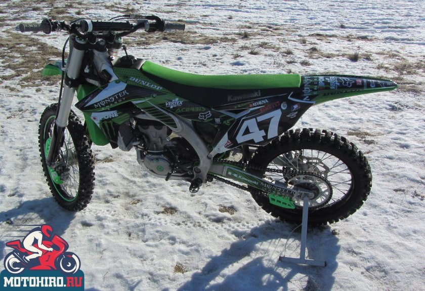 Кроссовый мотоцикл кавасаки
