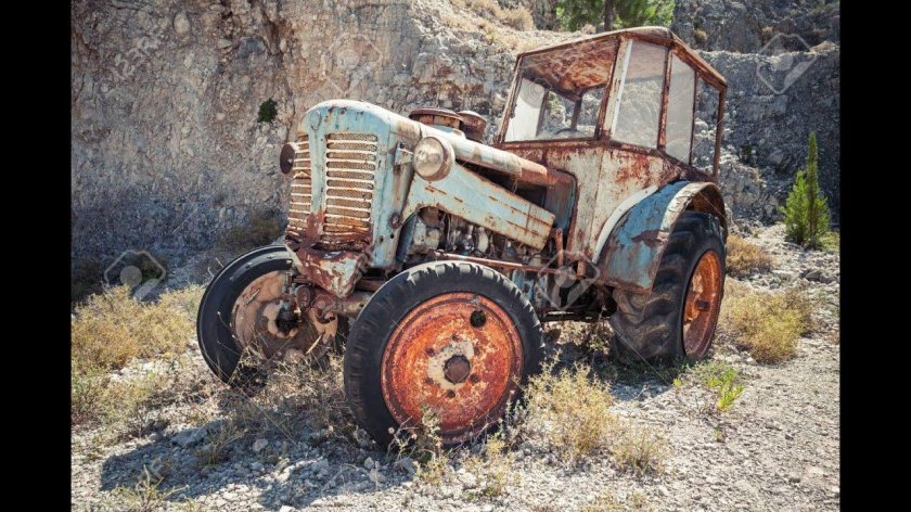 Трактор МТЗ т40 Ржавый