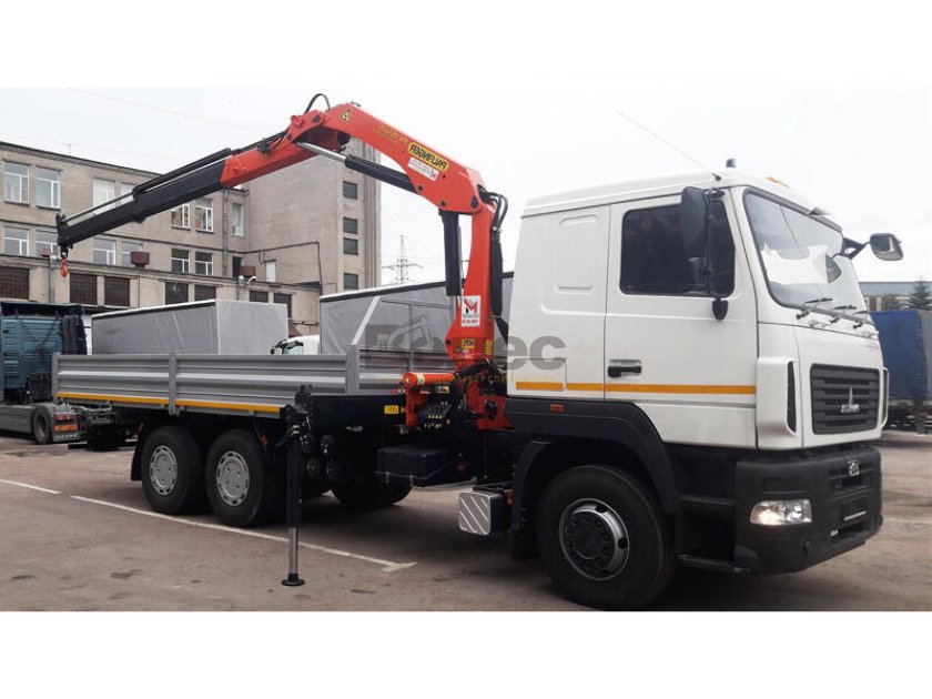 Бортовой МАЗ-6312 С КМУ