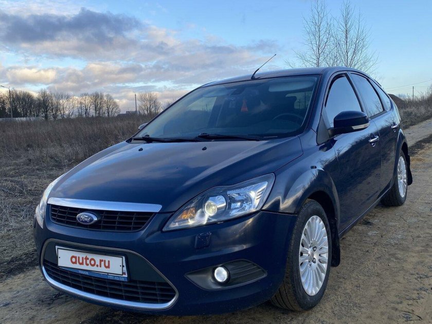 Форд фокус 2 рестайлинг седан синий