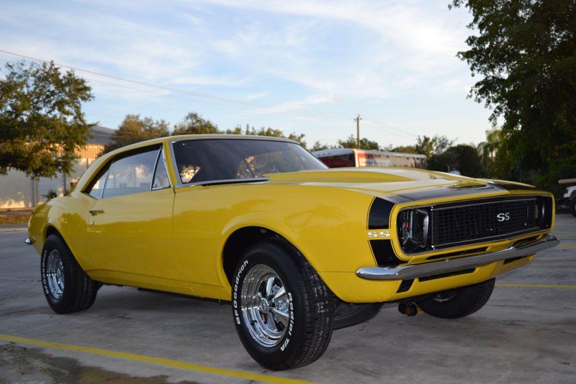 Yellow Chevrolet Camaro 1967