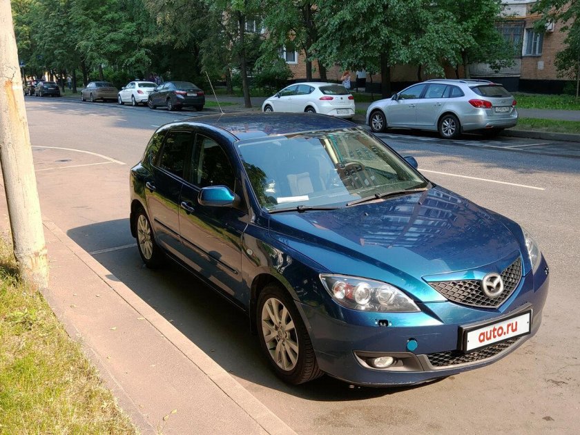 Мазда 3 2007 зеленый