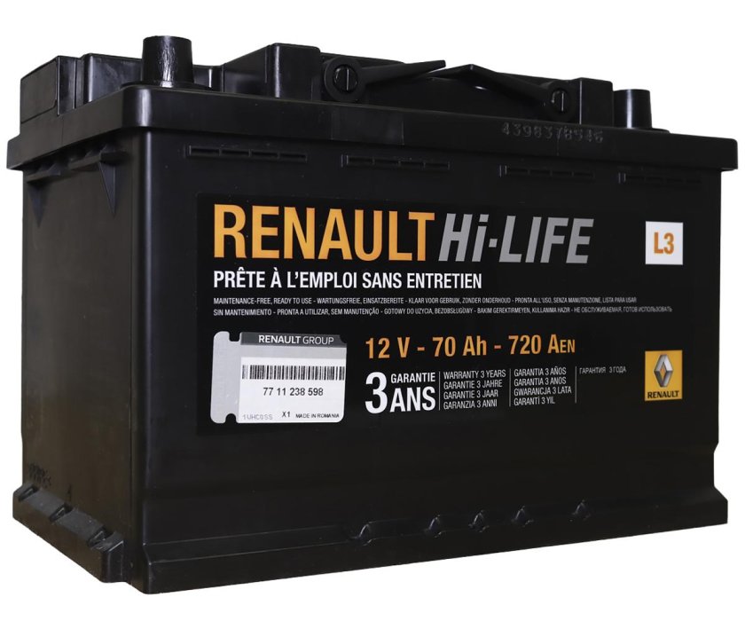 Аккумулятор Рено 70ач 720а