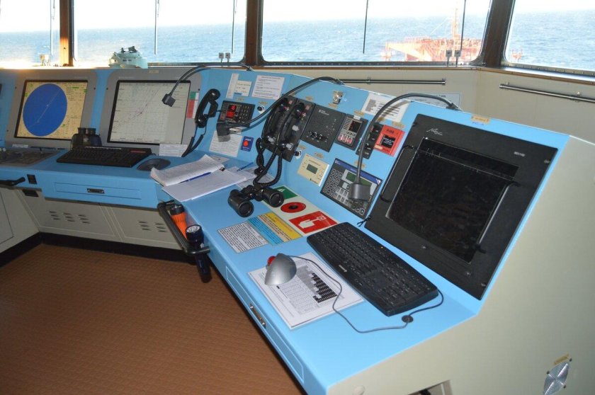 На капитанском мостике в шторм