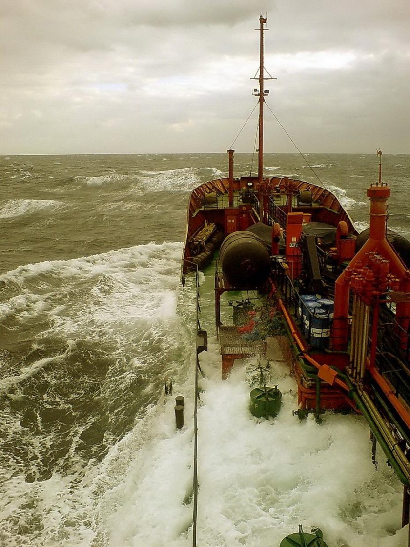 Танкер вид с мостика