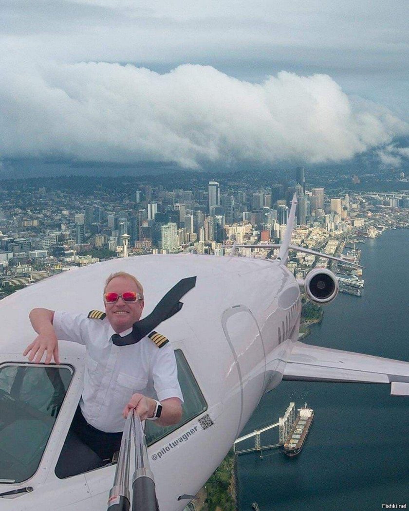 Селфи в самолете