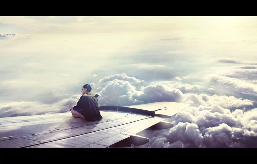 Человек на облаке