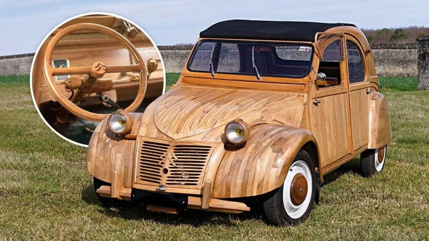 Citroen 2cv из дерева