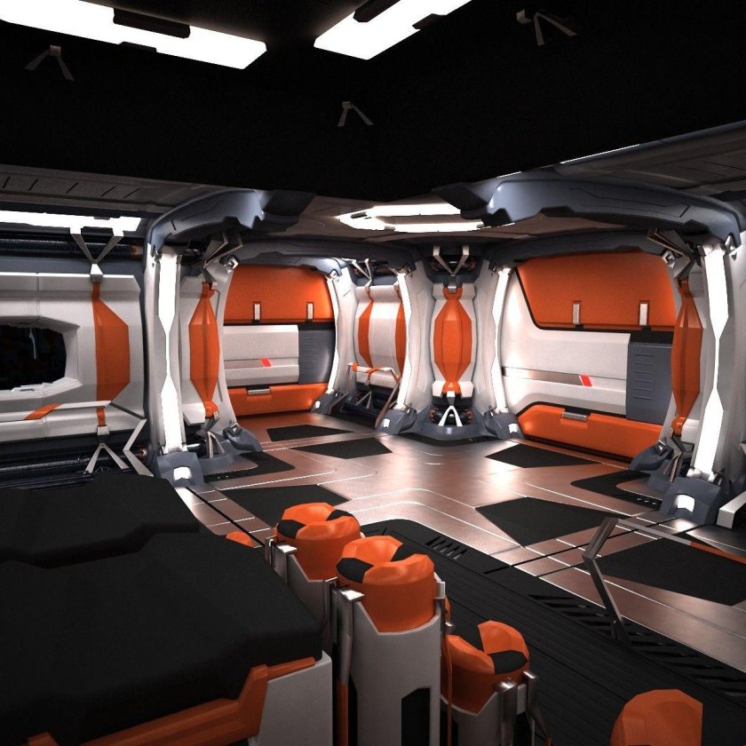 Интерьер космического корабля