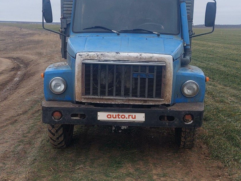 Газ 3307 самосвал голубой