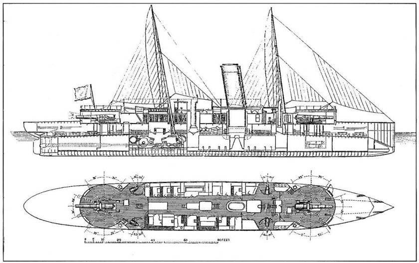 Китайский крейсер "Чао Хо" принадлежность флота