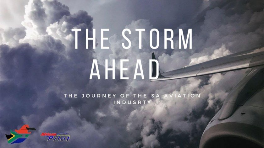 Грозовые облака с самолета