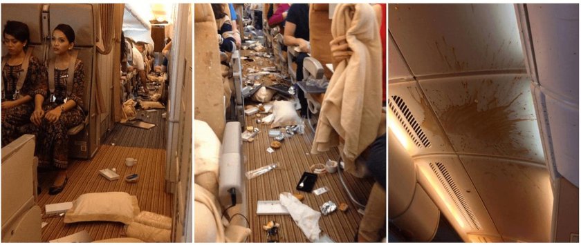 Singapore Airlines турбулентность