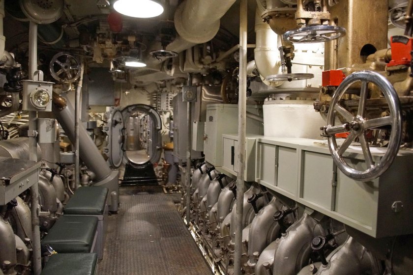 Подводная лодка второй мировой войны внутри