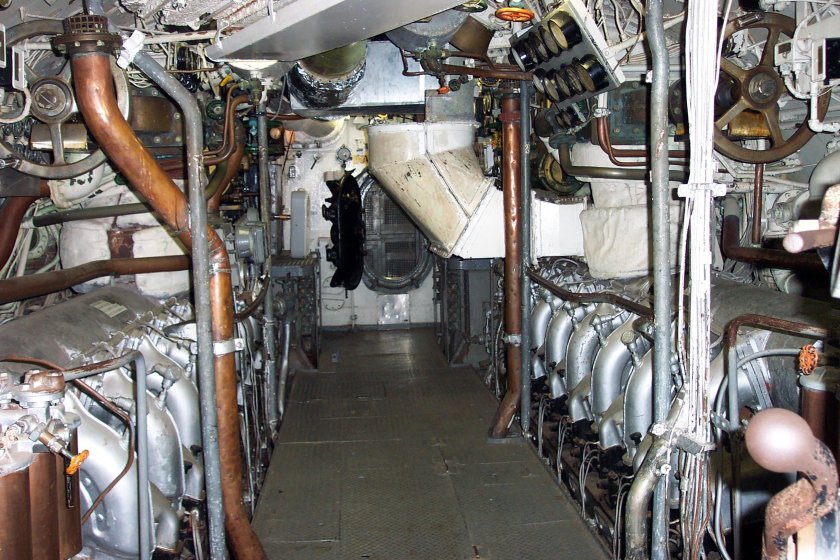 Внутри подводной лодки Барракуда