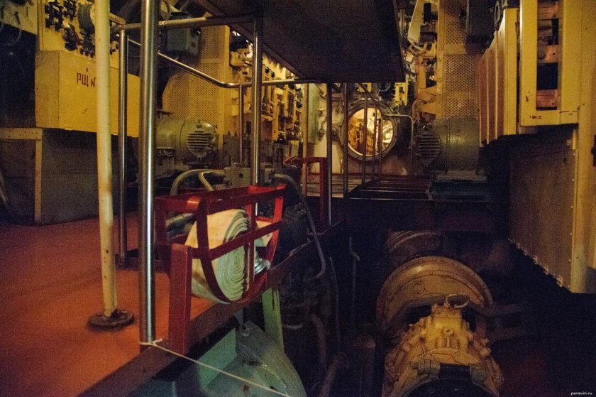 Внутри подводной лодки