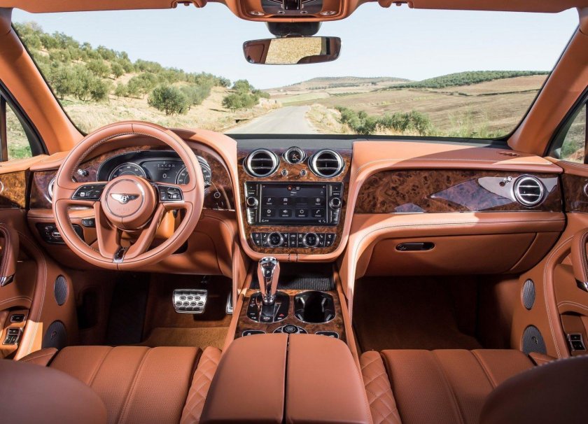 Бентли Бентайга интерьер