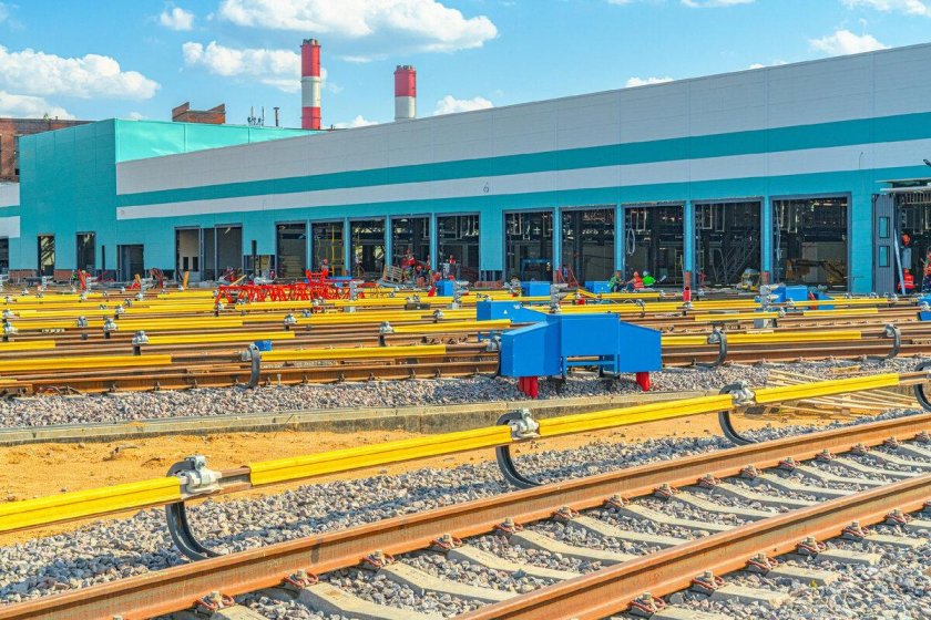 Строительство электродепо Аминьевское