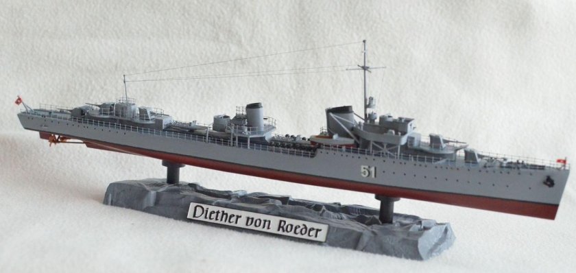 Эсминец Дитер фон Редер модель