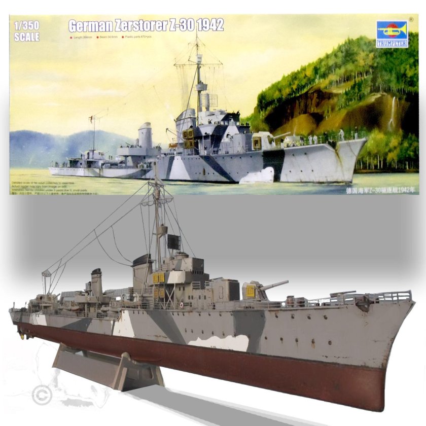 German Zerstorer z-30 1942