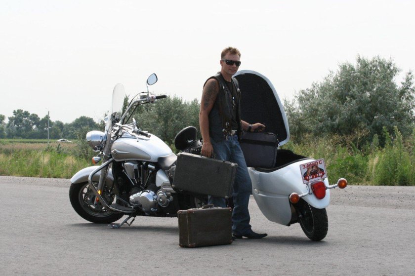 Мотоцикл с прицепом