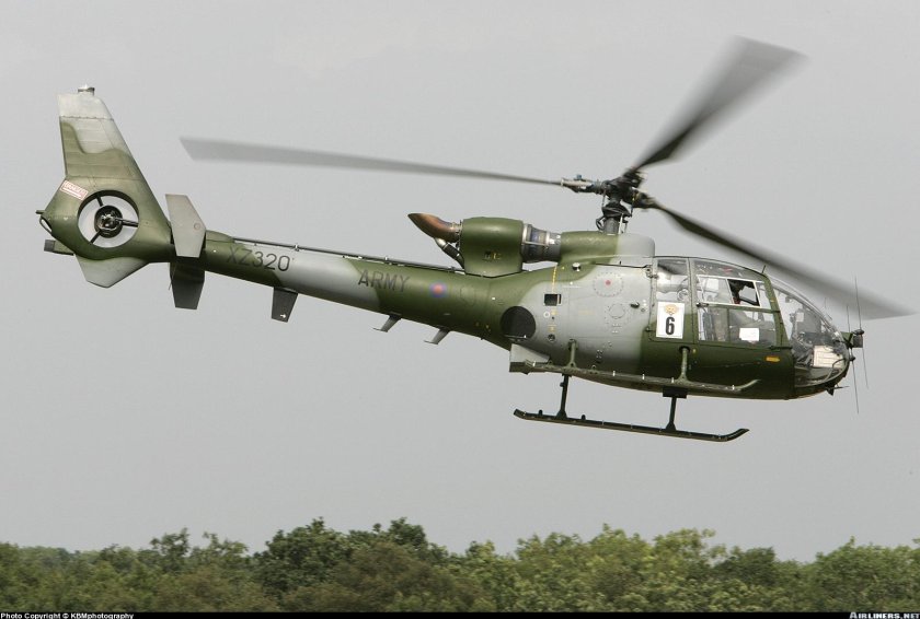 Военный вертолет Gazelle Ah MK 1