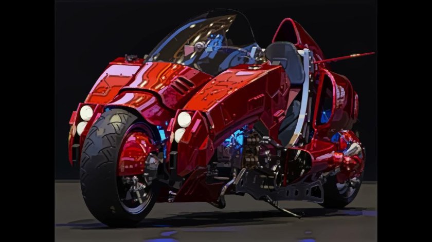 Мотоцикл Акира Cyberpunk