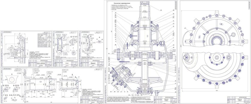 Планетарный редуктор чертеж